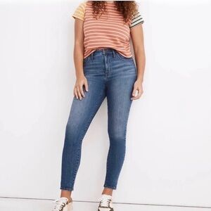Madewell Curvy High Rise Skinny Crop Jeans 30 Medium Wash Magic Pockets